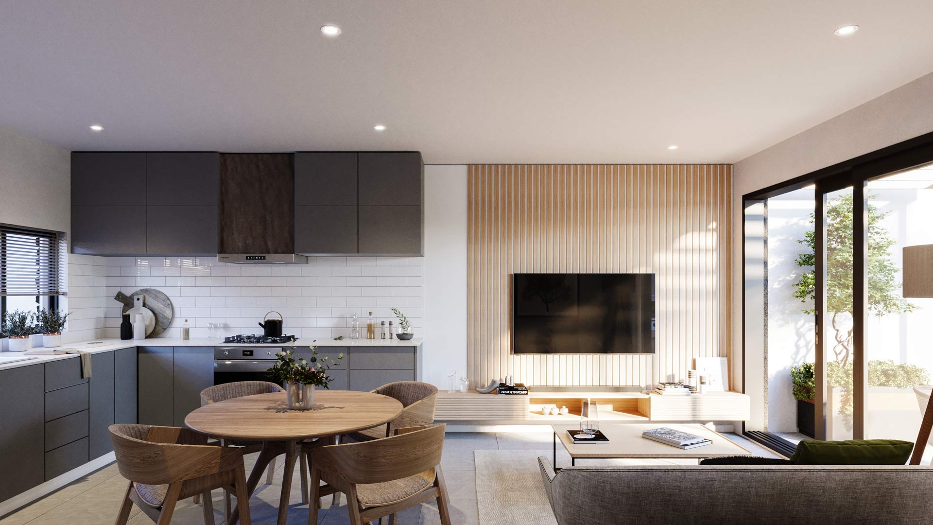 Mzuri Estate’s terrace homes offer modern kitchens and open-plan layouts